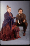 Actors Barbara Bryne and Robert Westenberg from the Broadway production of the musical "Sunday In The Park With George." (New York)