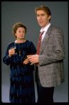 Actors Harry Groener and Barbara Bryne from the Broadway production of the musical "Sunday In The Park With George." (New York)