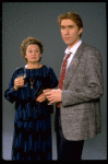 Actors Harry Groener and Barbara Bryne from the Broadway production of the musical "Sunday In The Park With George." (New York)