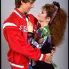 Actors Bernadette Peters and Christopher D'Amboise from the Broadway production of the musical "Song and Dance." (New York)