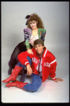 Actors Bernadette Peters and Christopher D'Amboise from the Broadway production of the musical "Song and Dance." (New York)