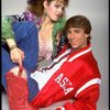 Actors Bernadette Peters and Christopher D'Amboise from the Broadway production of the musical "Song and Dance." (New York)