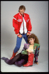 Actors Bernadette Peters and Christopher D'Amboise from the Broadway production of the musical "Song and Dance." (New York)