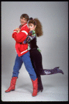 Actors Bernadette Peters and Christopher D'Amboise from the Broadway production of the musical "Song and Dance." (New York)