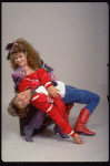 Actors Bernadette Peters and Christopher D'Amboise from the Broadway production of the musical "Song and Dance." (New York)