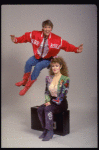 Actors Bernadette Peters and Christopher D'Amboise from the Broadway production of the musical "Song and Dance." (New York)