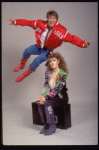 Actors Bernadette Peters and Christopher D'Amboise from the Broadway production of the musical "Song and Dance." (New York)