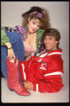 Actors Bernadette Peters and Christopher D'Amboise from the Broadway production of the musical "Song and Dance." (New York)