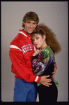 Actors Bernadette Peters and Christopher D'Amboise from the Broadway production of the musical "Song and Dance." (New York)