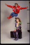 Actors Bernadette Peters and Christopher D'Amboise from the Broadway production of the musical "Song and Dance." (New York)