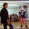 Dancer Scott Wise (R) and choreographer Peter Martins at rehearsal for the Broadway production of the musical "Song and Dance." (New York)