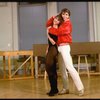 Brother/sister dancers Christopher and Charlotte D'Amboise at rehearsal for the Broadway production of the musical "Song and Dance." (New York)