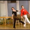 Brother/sister dancers Christopher and Charlotte D'Amboise at rehearsal for the Broadway production of the musical "Song and Dance." (New York)