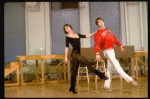 Brother/sister dancers Christopher and Charlotte D'Amboise at rehearsal for the Broadway production of the musical "Song and Dance." (New York)