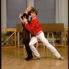 Brother/sister dancers Christopher and Charlotte D'Amboise at rehearsal for the Broadway production of the musical "Song and Dance." (New York)