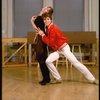 Brother/sister dancers Christopher and Charlotte D'Amboise at rehearsal for the Broadway production of the musical "Song and Dance." (New York)