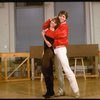 Brother/sister dancers Christopher and Charlotte D'Amboise at rehearsal for the Broadway production of the musical "Song and Dance." (New York)