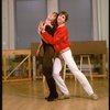 Brother/sister dancers Christopher and Charlotte D'Amboise at rehearsal for the Broadway production of the musical "Song and Dance." (New York)