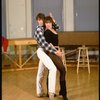 Brother/sister dancers Christopher and Charlotte D'Amboise at rehearsal for the Broadway production of the musical "Song and Dance." (New York)