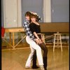 Brother/sister dancers Christopher and Charlotte D'Amboise at rehearsal for the Broadway production of the musical "Song and Dance." (New York)