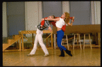 Dancers Christopher D'Amboise and Mary Ann Lamb at rehearsal for the Broadway production of the musical "Song and Dance." (New York)