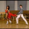 Dancers Christopher D'Amboise and Cynthia Onrubia at rehearsal for the Broadway production of the musical "Song and Dance." (New York)