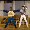 L-R) Dancers Gregg Burge and Christopher D'Amboise at rehearsal for the Broadway production of the musical "Song and Dance." (New York)
