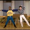 L-R) Dancers Gregg Burge and Christopher D'Amboise at rehearsal for the Broadway production of the musical "Song and Dance." (New York)