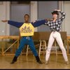 L-R) Dancers Gregg Burge and Christopher D'Amboise at rehearsal for the Broadway production of the musical "Song and Dance." (New York)