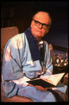 Actor Robert Morse as author Truman Capote in a scene from the Broadway production of the one-man play "Tru." (New York)