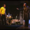 L-R) Actors Tommy Lee Jones and Peter Boyle in a scene from the New York Shakespeare Festival production of the play "True West." (New York)