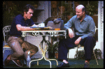 L-R) Actors Tommy Lee Jones and Peter Boyle in a scene from the New York Shakespeare Festival production of the play "True West." (New York)