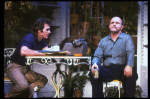 L-R) Actors Tommy Lee Jones and Peter Boyle in a scene from the New York Shakespeare Festival production of the play "True West." (New York)