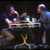 L-R) Actors Tommy Lee Jones and Peter Boyle in a scene from the New York Shakespeare Festival production of the play "True West." (New York)