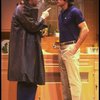 R-L) Actors Tommy Lee Jones and Peter Boyle in a scene from the New York Shakespeare Festival production of the play "True West." (New York)