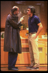 R-L) Actors Tommy Lee Jones and Peter Boyle in a scene from the New York Shakespeare Festival production of the play "True West." (New York)