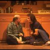 R-L) Actors Tommy Lee Jones and Peter Boyle in a scene from the New York Shakespeare Festival production of the play "True West." (New York)
