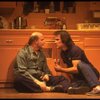 R-L) Actors Tommy Lee Jones and Peter Boyle in a scene from the New York Shakespeare Festival production of the play "True West." (New York)