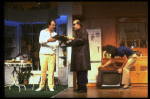 R-L) Actors Tommy Lee Jones, Peter Boyle and Louis Zorich in a scene from the New York Shakespeare Festival production of the play "True West." (New York)