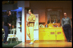 L-R) Actors Tommy Lee Jones, Louis Zorich and Peter Boyle  in a scene from the New York Shakespeare Festival production of the play "True West." (New York)