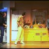 L-R) Actors Tommy Lee Jones, Louis Zorich and Peter Boyle  in a scene from the New York Shakespeare Festival production of the play "True West." (New York)