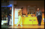 L-R) Actors Tommy Lee Jones, Louis Zorich and Peter Boyle  in a scene from the New York Shakespeare Festival production of the play "True West." (New York)