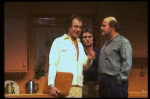 L-R) Actors Louis Zorich, Tommy Lee Jones and Peter Boyle  in a scene from the New York Shakespeare Festival production of the play "True West." (New York)