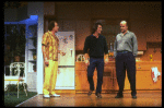 L-R) Actors Louis Zorich, Tommy Lee Jones and Peter Boyle  in a scene from the New York Shakespeare Festival production of the play "True West." (New York)