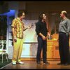 L-R) Actors Louis Zorich, Tommy Lee Jones and Peter Boyle  in a scene from the New York Shakespeare Festival production of the play "True West." (New York)