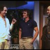 L-R) Actors Louis Zorich, Tommy Lee Jones and Peter Boyle  in a scene from the New York Shakespeare Festival production of the play "True West." (New York)