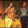 L-R) Actors Louis Zorich and Peter Boyle  in a scene from the New York Shakespeare Festival production of the play "True West." (New York)