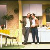 R-L) Actors Gary Sinise and John Malkovich in a scene from the off-Broadway revival of the play "True West." (New York)