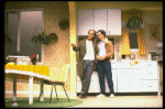 R-L) Actors Gary Sinise and John Malkovich in a scene from the off-Broadway revival of the play "True West." (New York)