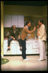 Actors Sam Schacht, Gary Sinise and John Malkovich in a scene from the off-Broadway revival of the play "True West." (New York)